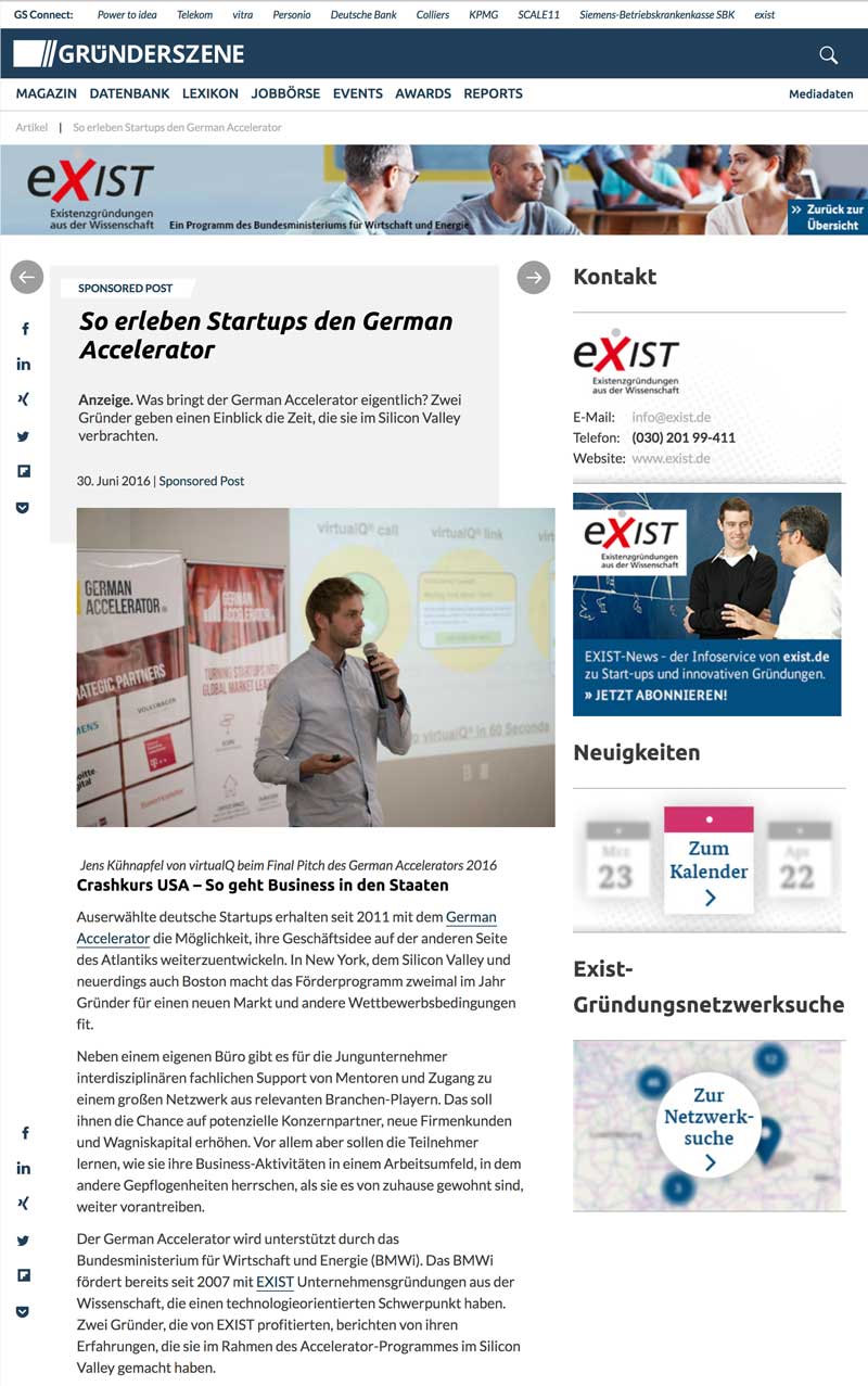 30.06.2016 Gründerszene