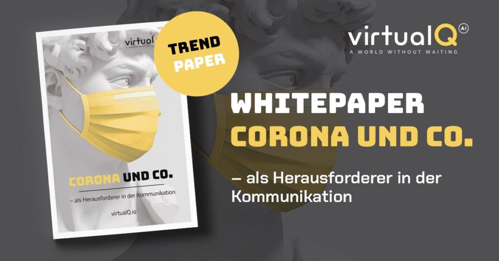 Titelbild zum Whitepaper: Corona und Co – als Herausforderer in der Kommunikation