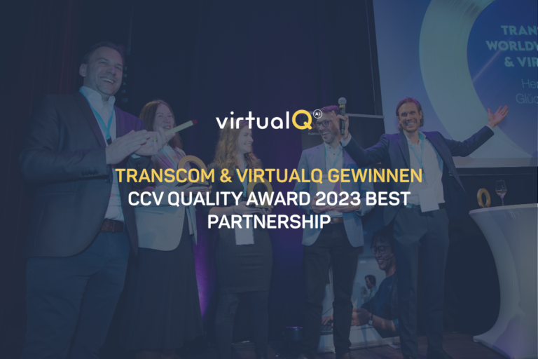 Transcom und virtualQ gewinnen den CCV Quality Award 2023 Best Partnership